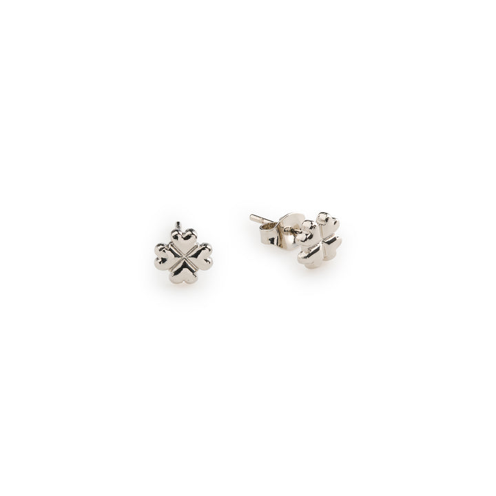 Alexa - Boucles d'oreilles mini clous Clover en acier inoxydable