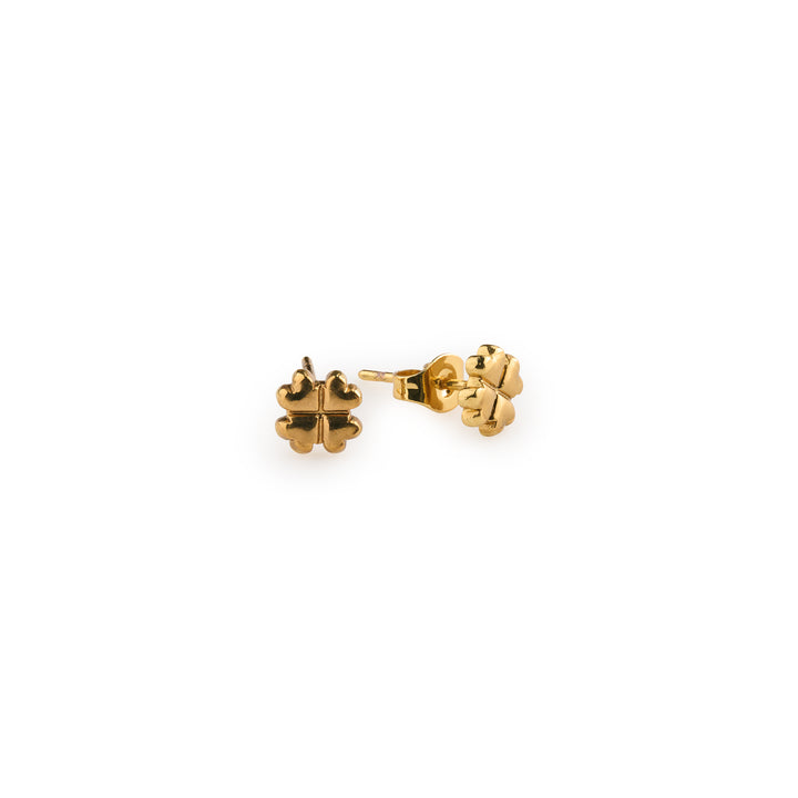 Alexa - Boucles d'oreilles mini clous Clover en acier inoxydable