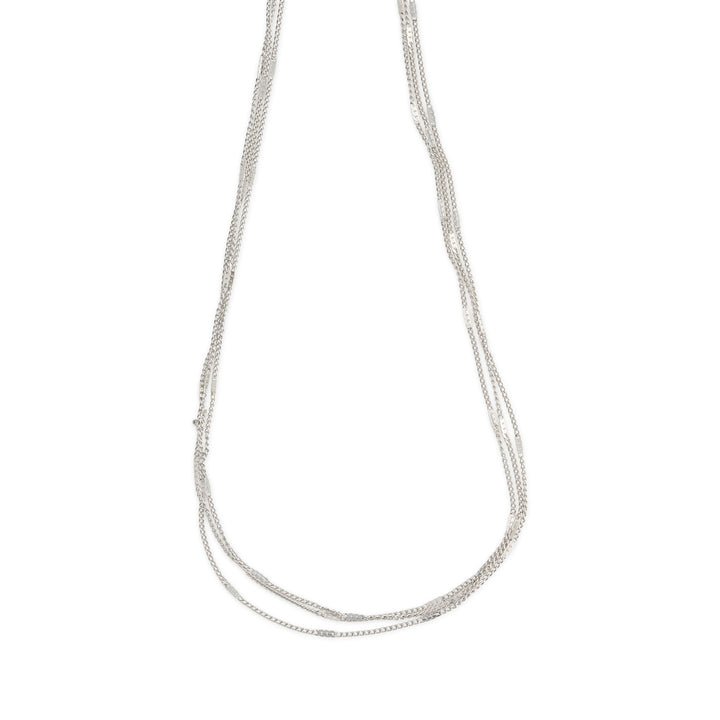 Mika - Collier Multi Chaînes en Acier Inoxydable