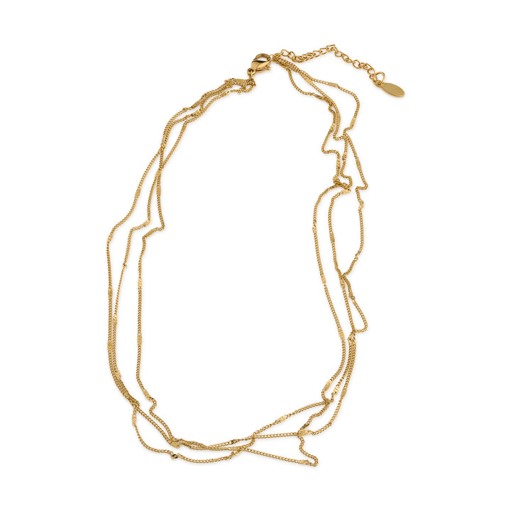 Mika - Collier Multi Chaînes en Acier Inoxydable