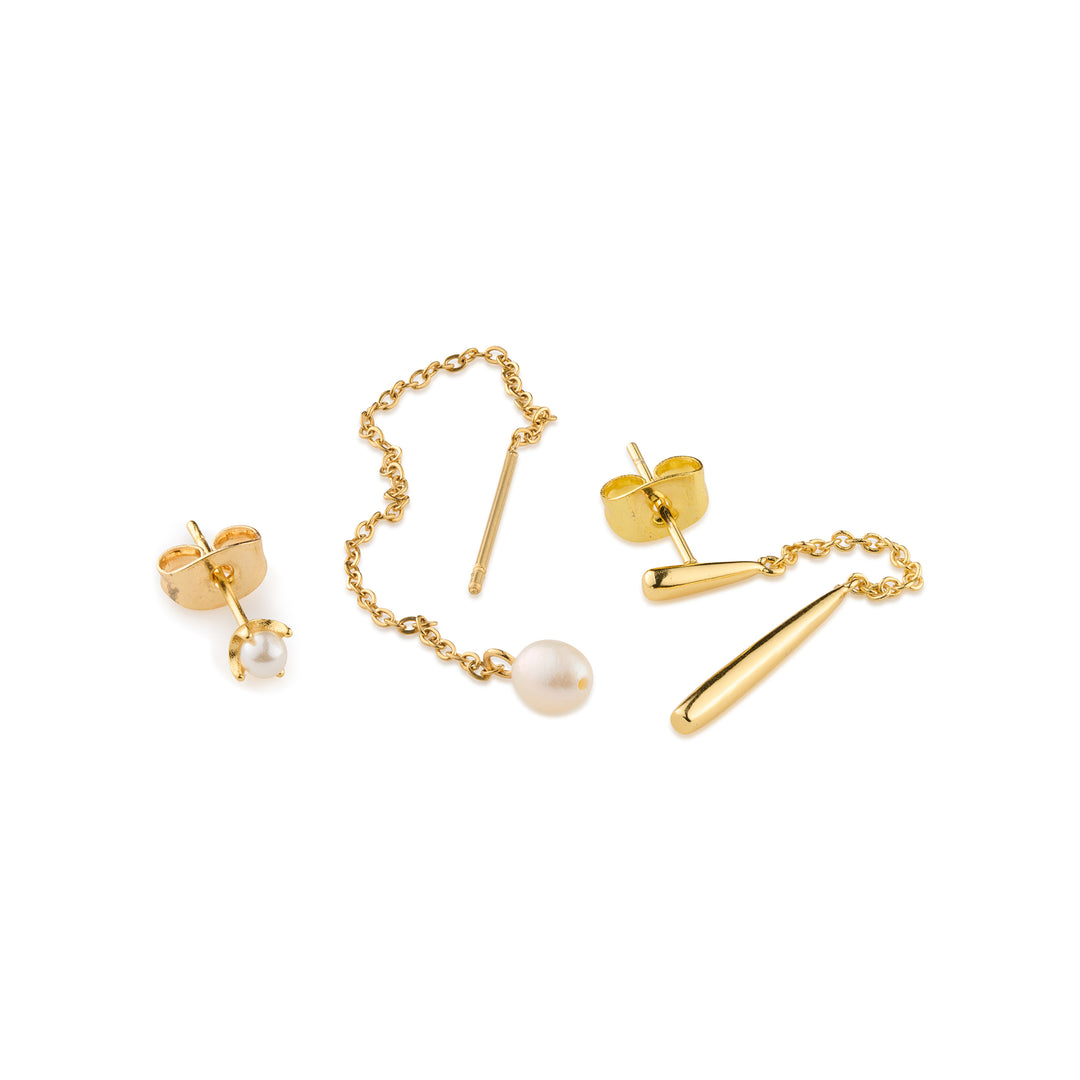 Lindy - Chain Earrings Set