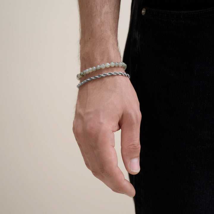 Gustav - Bracelet chaîne en corde en acier inoxydable