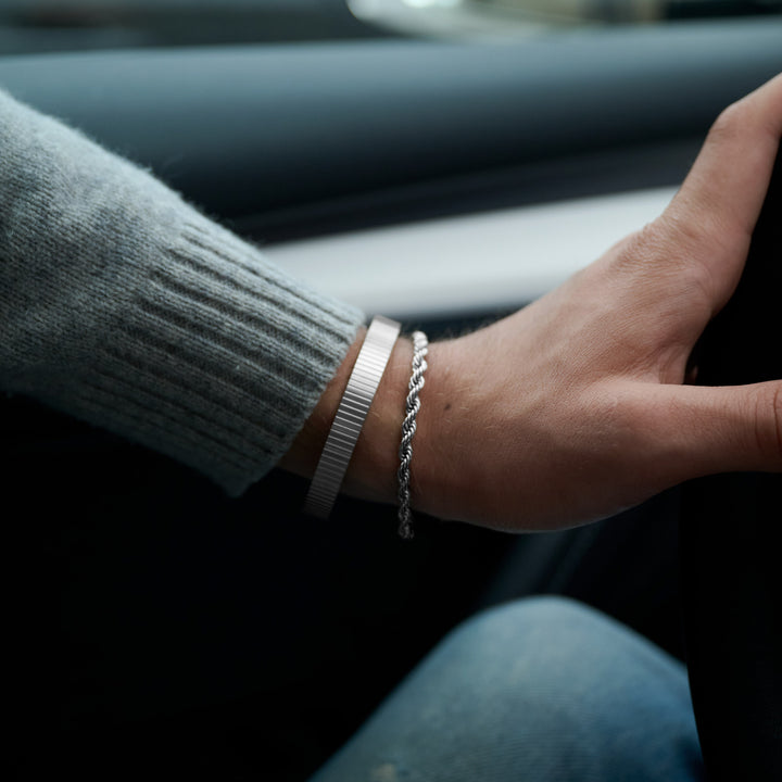 Gustav - Bracelet chaîne en corde en acier inoxydable