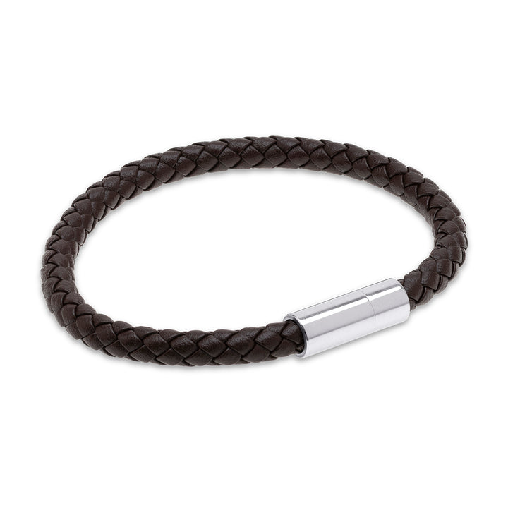 Oliver - Bracelet en cuir acier inoxydable