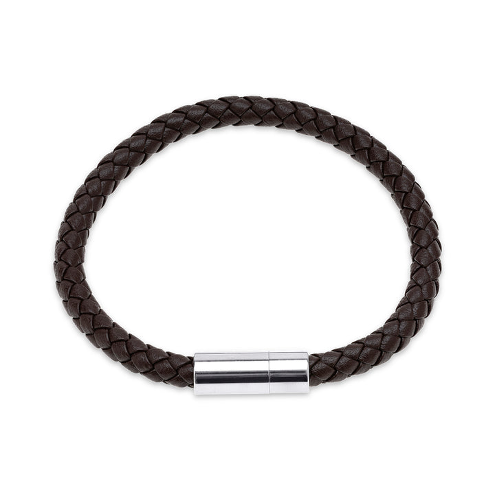 Oliver - Bracelet en cuir acier inoxydable