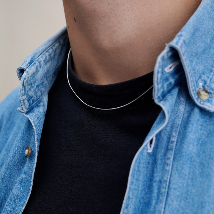 Fox - Collier chaîne en acier inoxydable