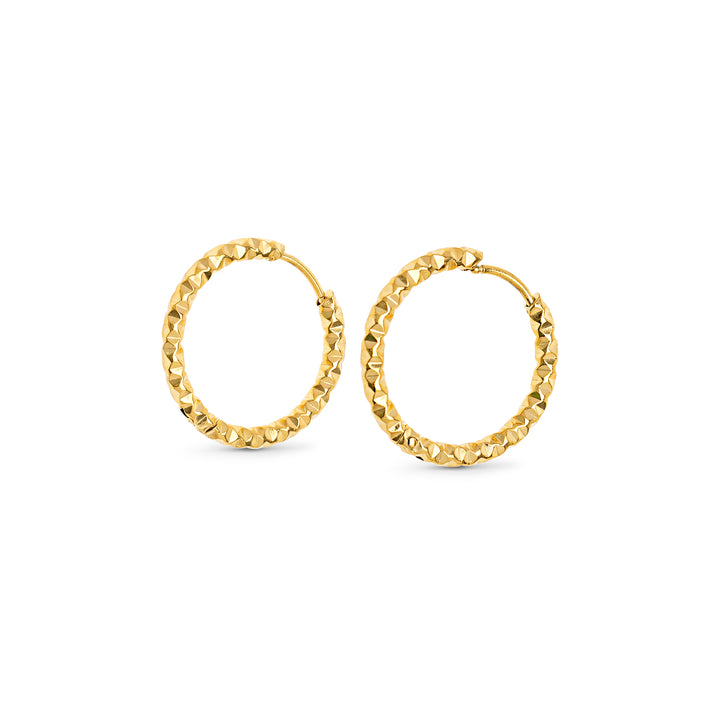 Torun - Boucles d'oreilles créoles 20mm acier inoxydable