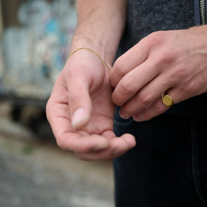 Ian - Bague Sceau Acier Inoxydable