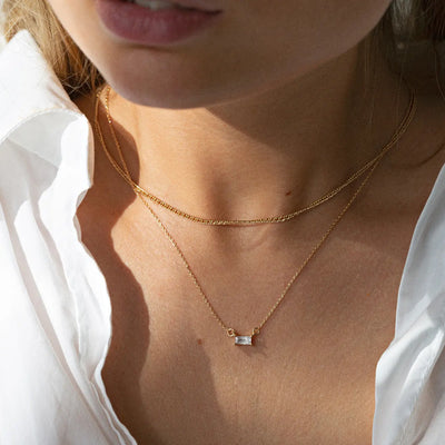 Collier et Boucles d'Oreilles Leah Crystal Set