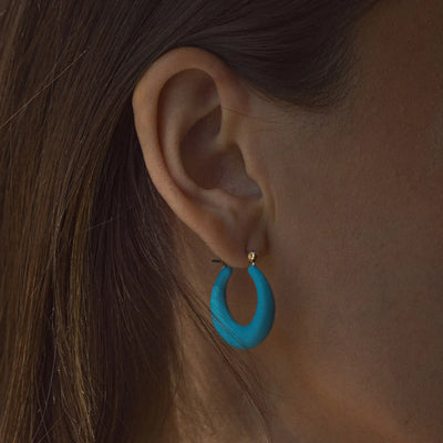 Donna - Boucle d'oreille créole en plastique