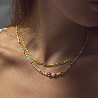 Suzy - Collier de perles colorées Evil Eye