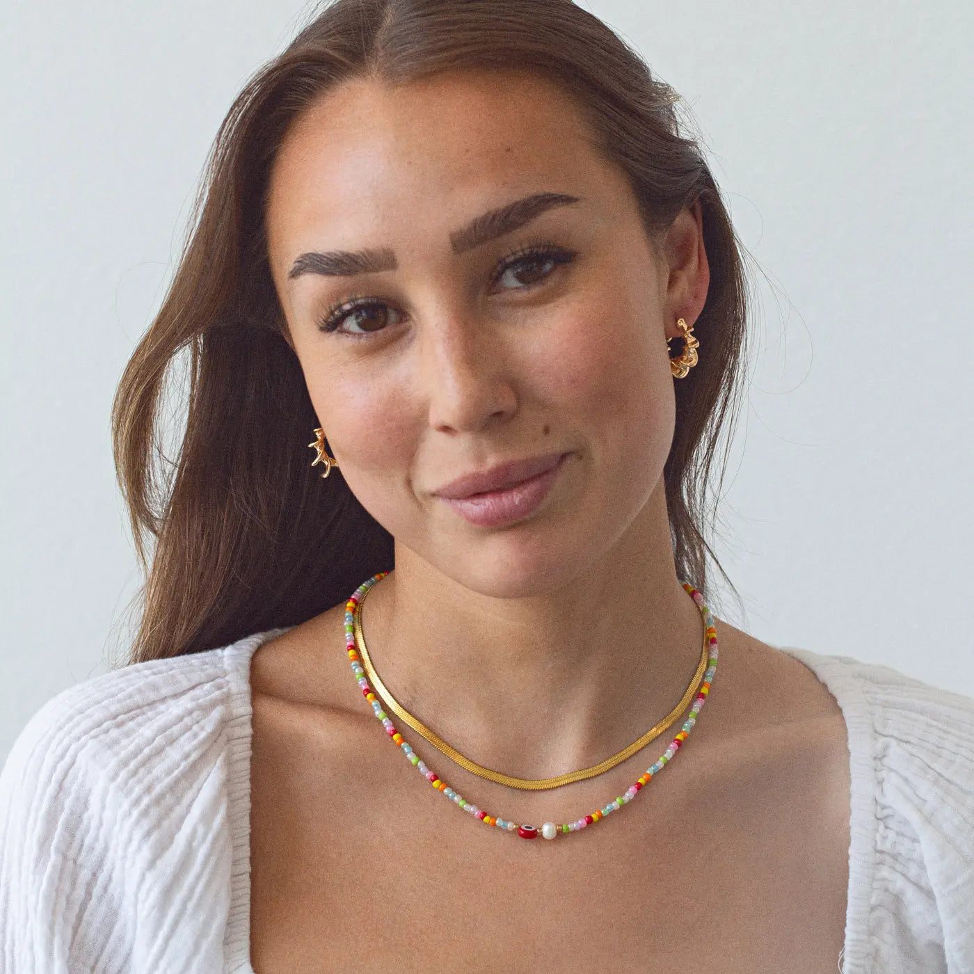 Suzy - Collier de perles colorées Evil Eye