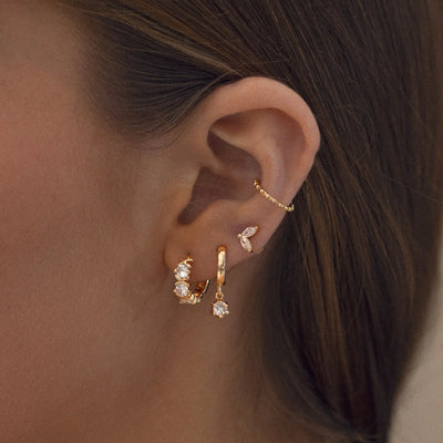Collier et Boucles d'Oreilles Leah Crystal Set