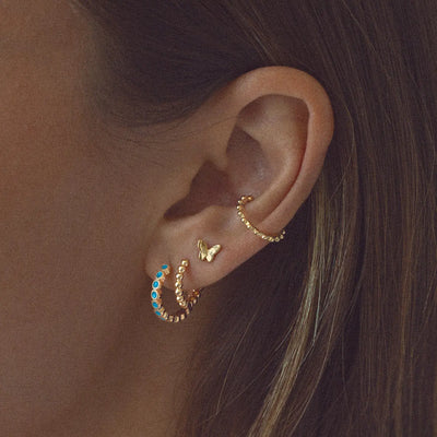 Liza - Boucles d'oreilles puces mini papillon