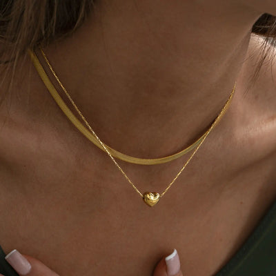 Sarah - Collier Petit Coeur Acier Inoxydable