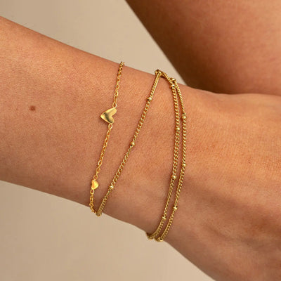 Mika - Bracelet Triple Chaîne Acier Inoxydable