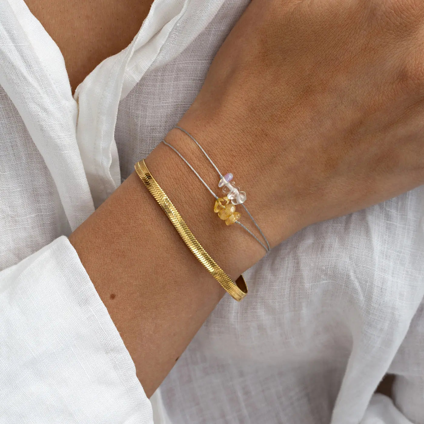 Ivy - Bracelet Chaîne Serpent Acier Inoxydable