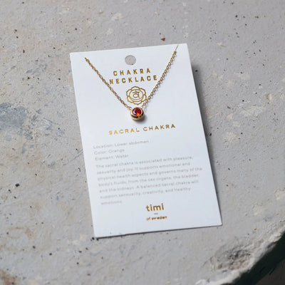 Collier en cristal de chakra en acier inoxydable