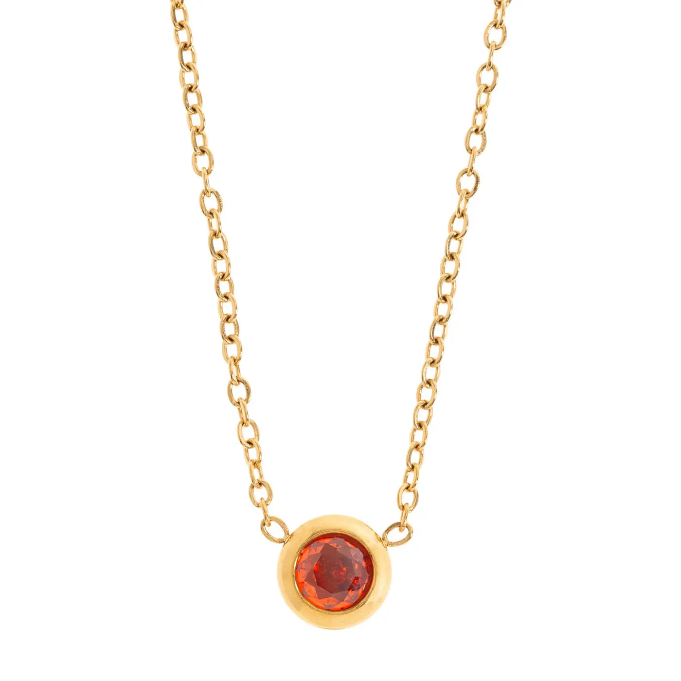 Collier en cristal de chakra en acier inoxydable