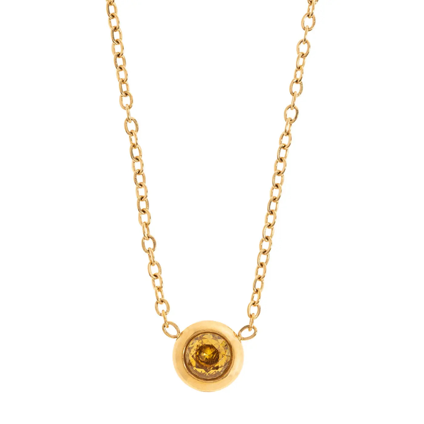 Collier en cristal de chakra en acier inoxydable