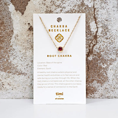 Collier en cristal de chakra en acier inoxydable