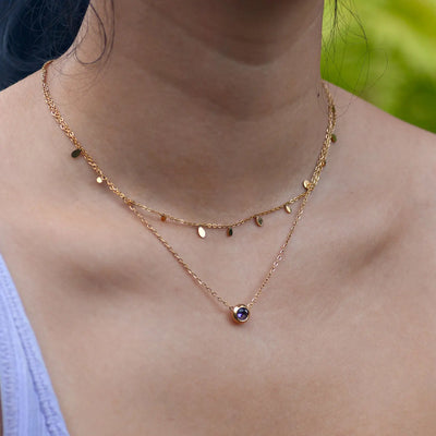 Collier en cristal de chakra en acier inoxydable