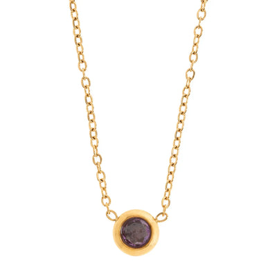 Collier en cristal de chakra en acier inoxydable