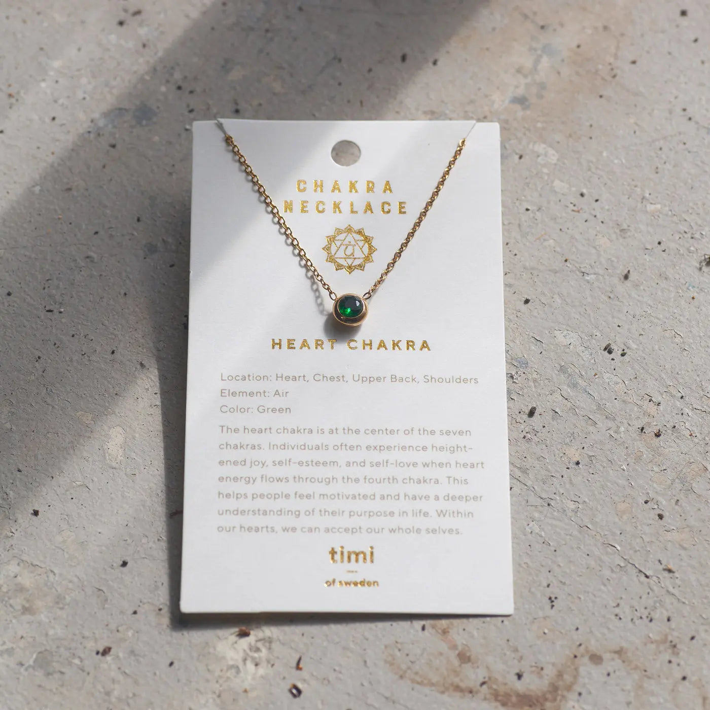 Collier en cristal de chakra en acier inoxydable