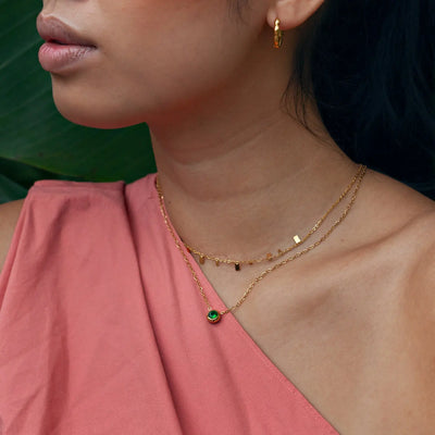 Collier en cristal de chakra en acier inoxydable