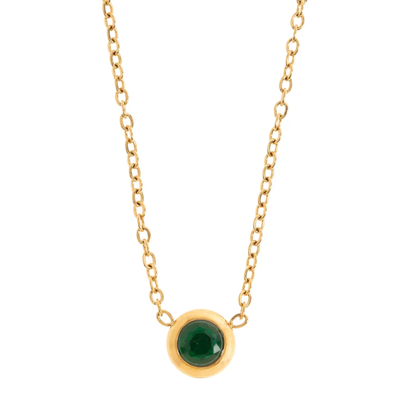 Collier en cristal de chakra en acier inoxydable