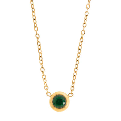 Collier en cristal de chakra en acier inoxydable