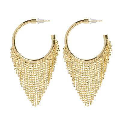 Simona - Boucles d'oreilles créoles multi-chaînes