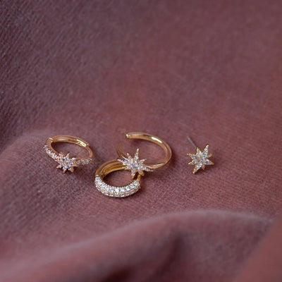 Aurora - Bijou d'oreille étoile en cristal