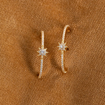 Aurora - Boucles d'oreilles à tige en cristal