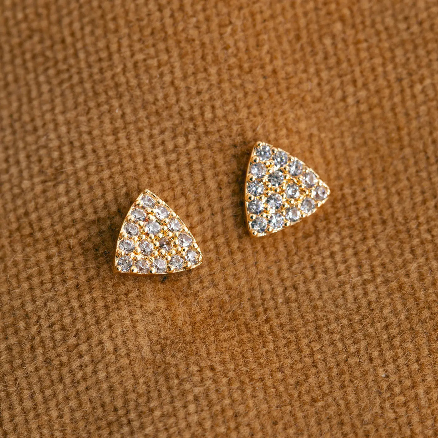 Eliza - Boucles d'oreilles à tige en cristal scintillant