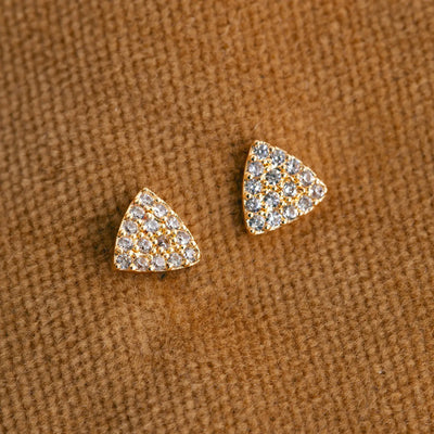 Eliza - Boucles d'oreilles à tige en cristal scintillant