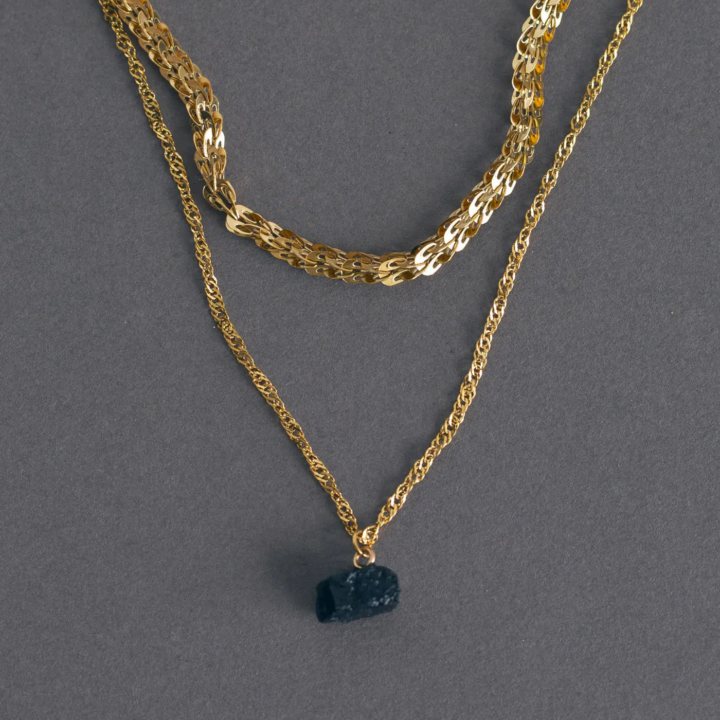 Isolde - Collier Agate Noire