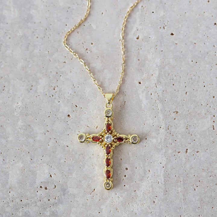 Azura - Crystal Cross Necklace Timi of Sweden