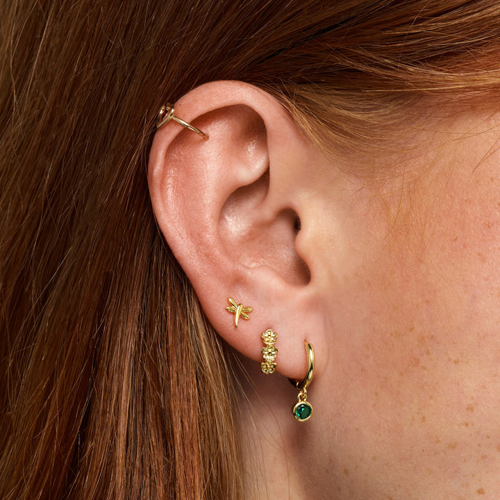 Lupin - Boucles d'oreilles Huggie Fleur