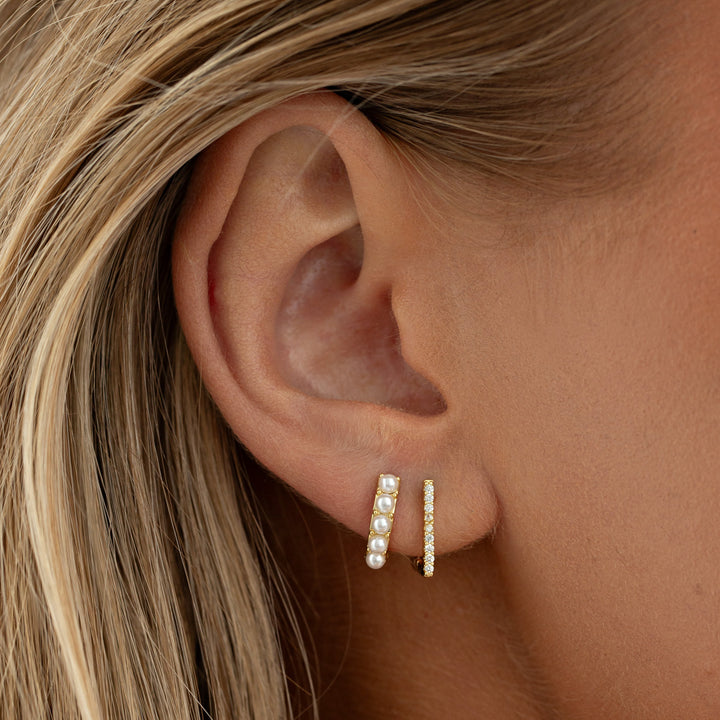 Essie - Boucles d'oreilles créoles en perles
