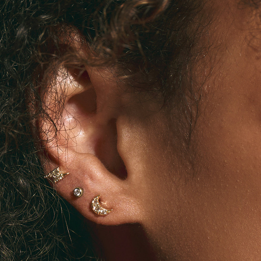 Orla - Petites Boucles d'Oreilles en Cristal