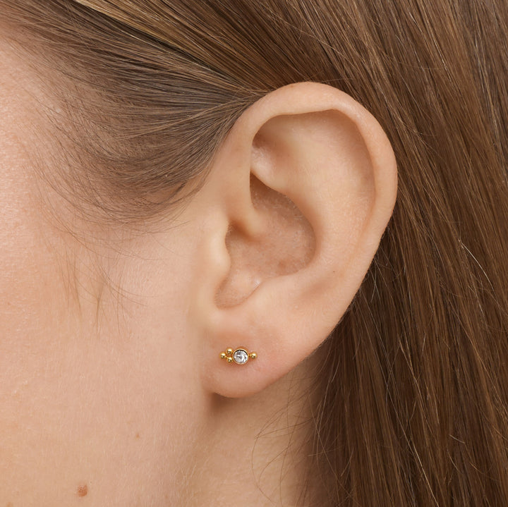Bibi - Boucles d'oreilles Crystal Climber en acier inoxydable