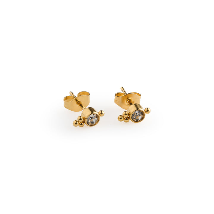 Bibi - Boucles d'oreilles Crystal Climber en acier inoxydable