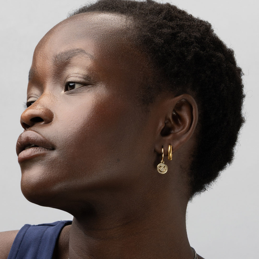 Mai - Boucles d'oreilles pendantes classiques en acier inoxydable