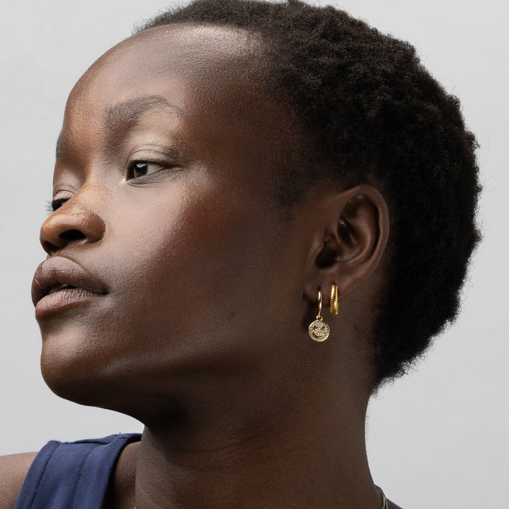 Mai - Boucles d'oreilles pendantes classiques en acier inoxydable