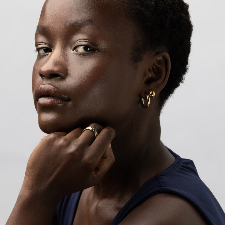 Mai - Boucles d'oreilles pendantes classiques en acier inoxydable
