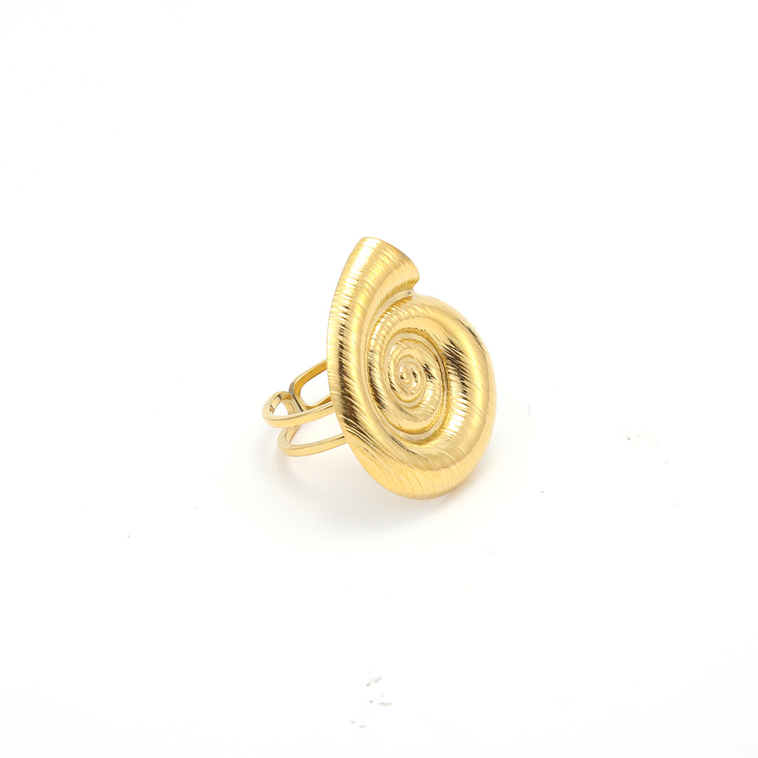 Ebba -  Seashell Adjustable Ring Stainless Steel