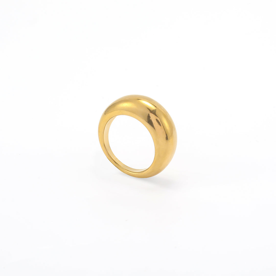 Andie - Dome Chunky Bague en Acier Inoxydable