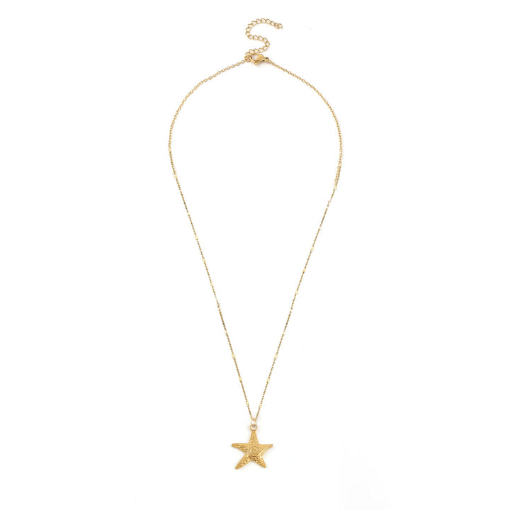 Moss - Starfish Dangling Necklace Stainless Steel