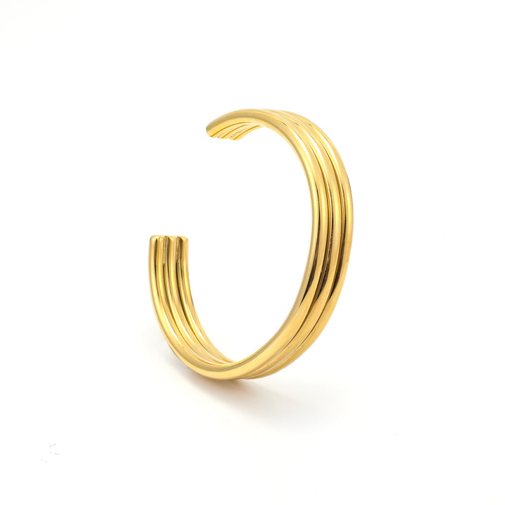 Elvira - Bracelet Triple Bangle en Acier Inoxydable